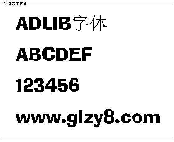 ADLIB字体