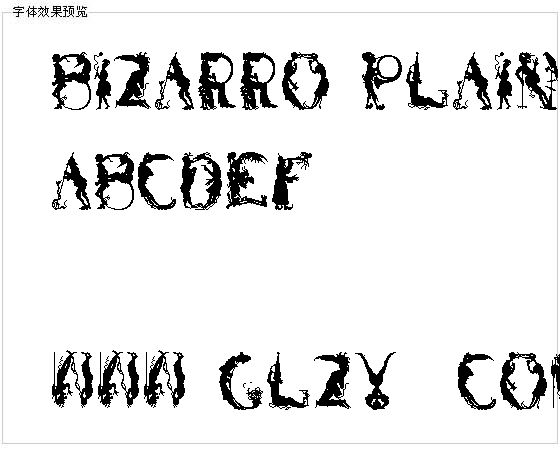 Bizarro Plain字体