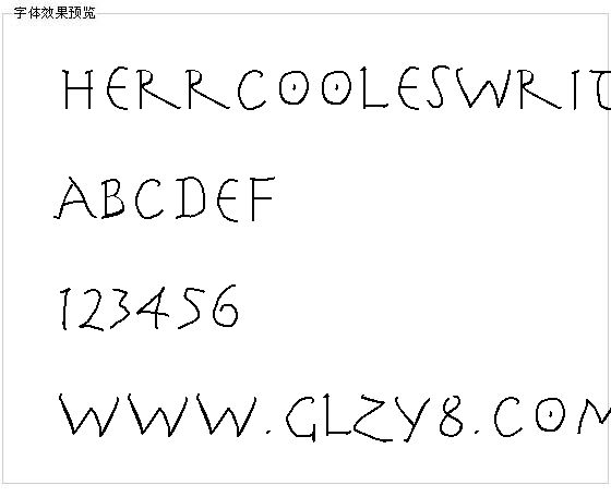 HerrCoolesWriting字体