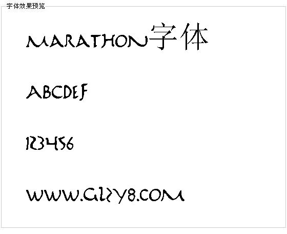 Marathon字体