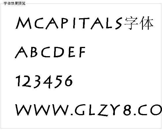 MCapitals字体