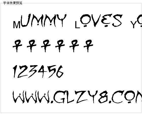 Mummy Loves You字体