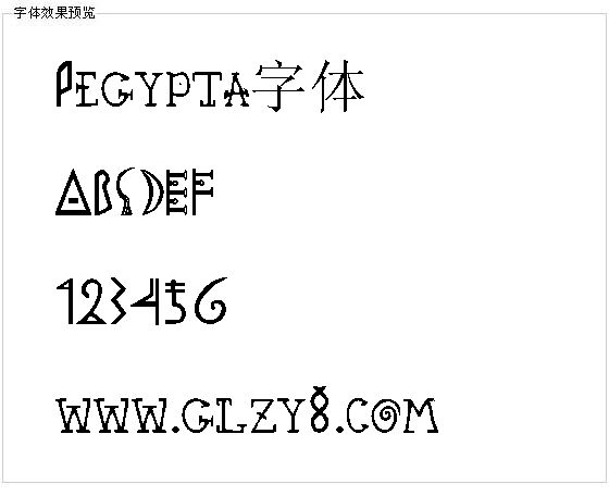 Pegypta字体