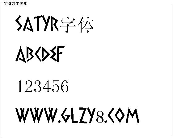 Satyr字体