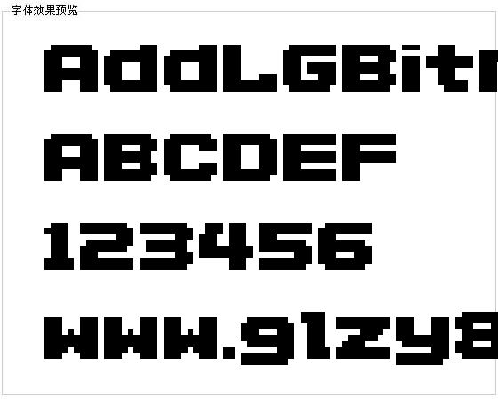 AddLGBitmap09字体