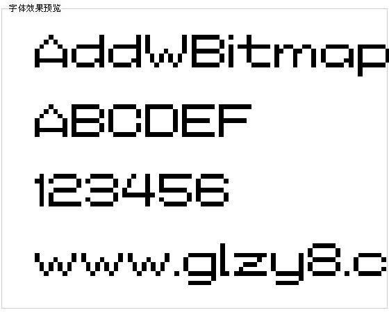 AddWBitmap09字体