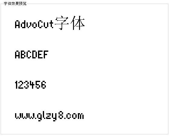 AdvoCut字体