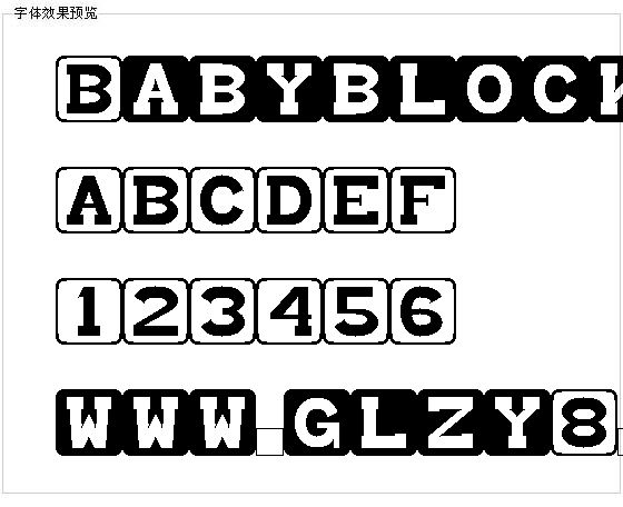 Babyblocks字体