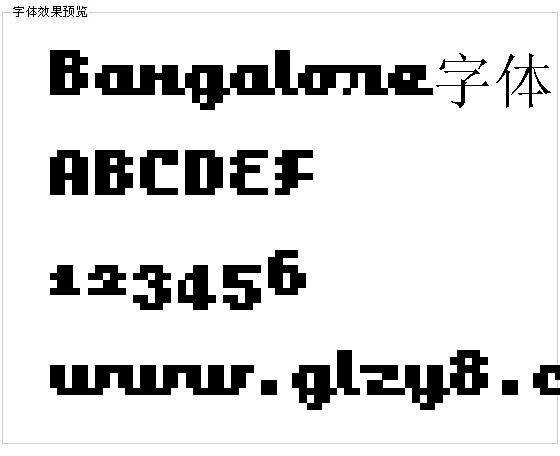 Bangalore字体