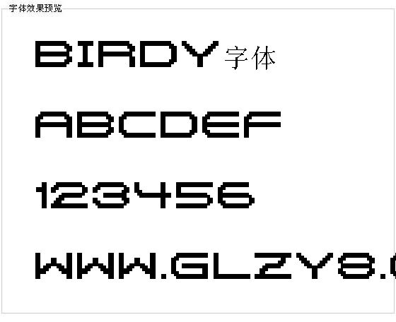 Birdy字体