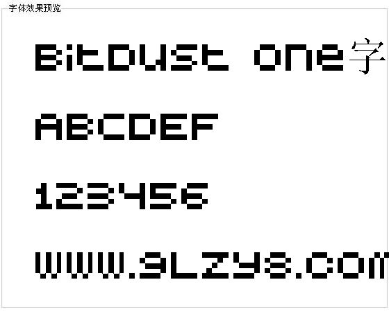 BitDust One字体