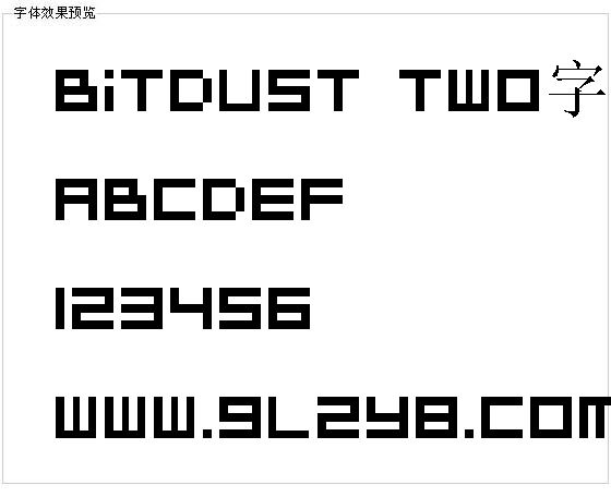 BitDust Two字体