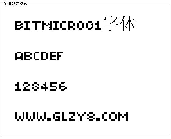 BitMicro01字体