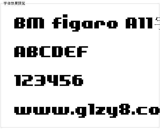 BM figaro A11字体