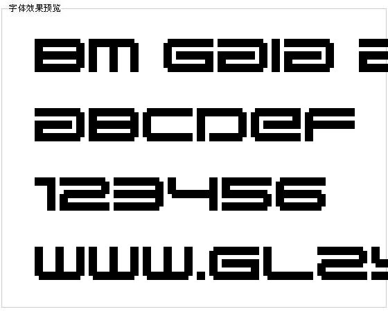 BM gaia A10字体