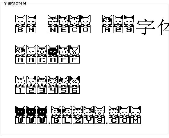 BM neco A29字体