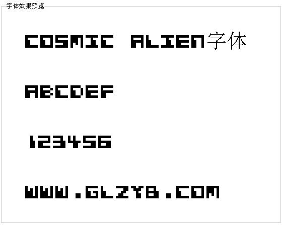 Cosmic Alien字体