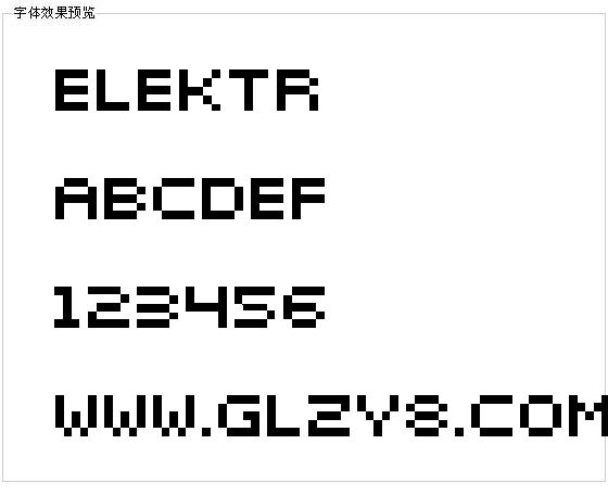 elektr字体