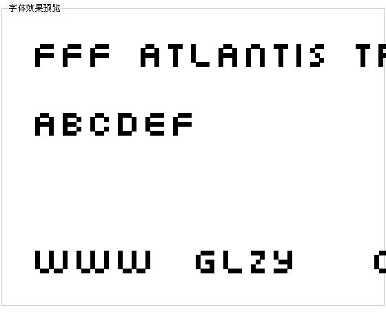 FFF Atlantis Trial字体