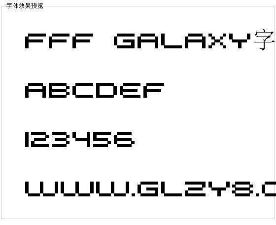 FFF Galaxy字体