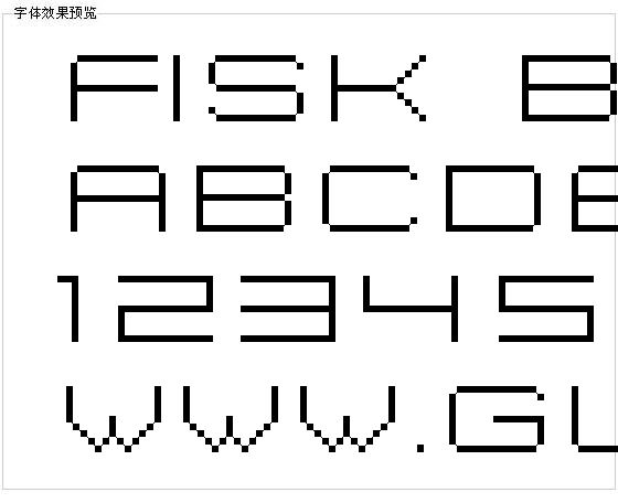 Fisk Bitmap Nr2字体