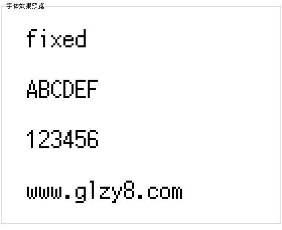 fixed字体