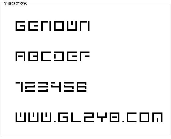 genown字体