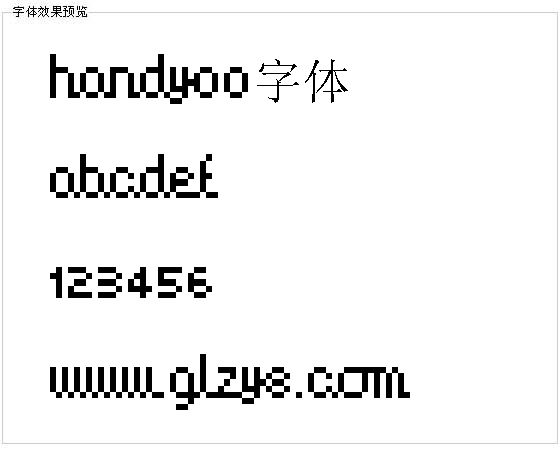 Handy00字体