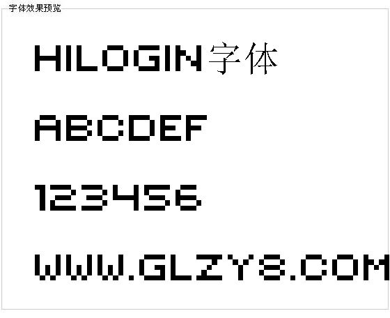 Hilogin字体