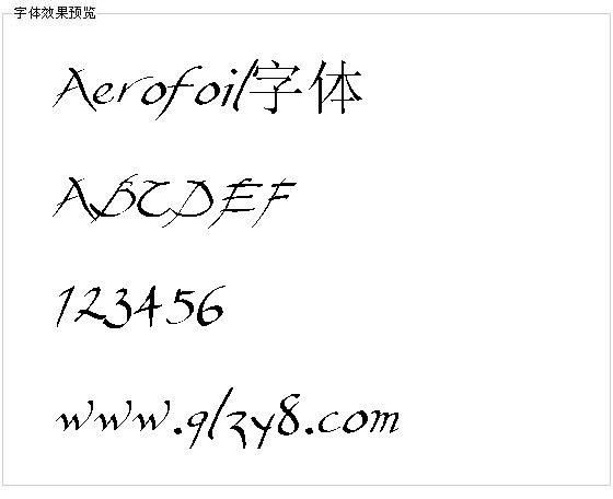 Aerofoil字体