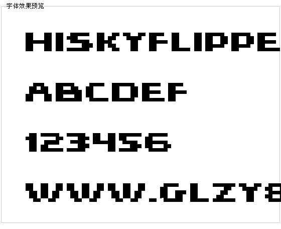 Hiskyflipper字体