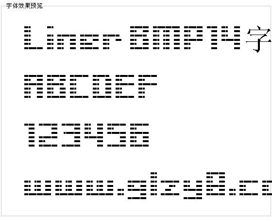 Liner BMP14字体