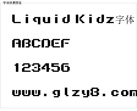 Liquid Kidz字体