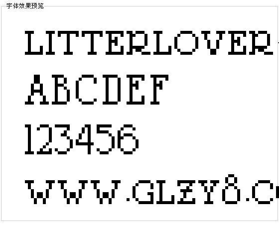 litterlover字体