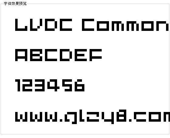 LVDC Common Pix2字体