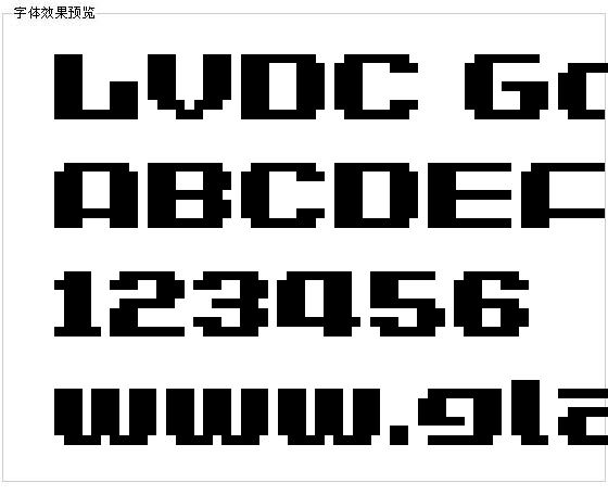 LVDC Game Over 2字体