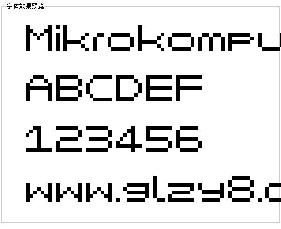 Mikrokomputer字体