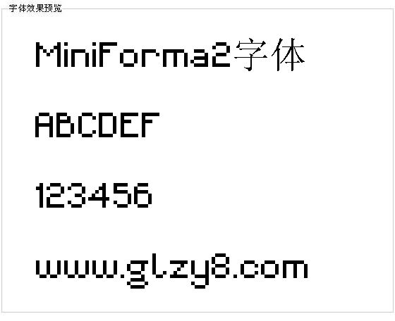 MiniForma2字体