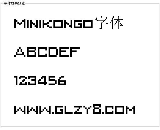 Minikongo字体