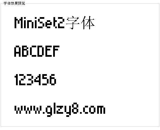 MiniSet2字体