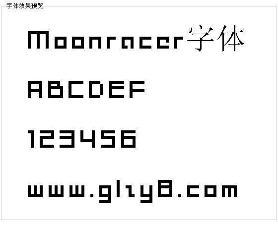 Moonracer字体