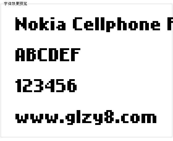 Nokia Cellphone FC字体