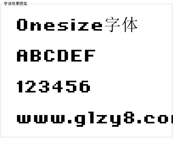 Onesize字体