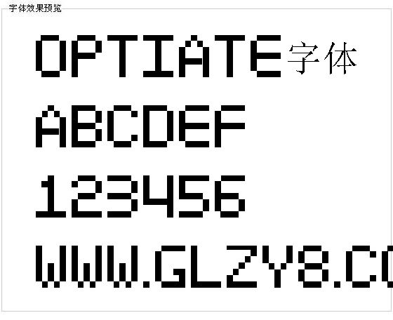 Optiate字体