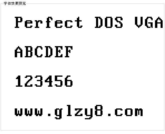 Perfect DOS VGA 437字体