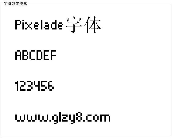 Pixelade字体