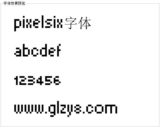 PixelSix字体