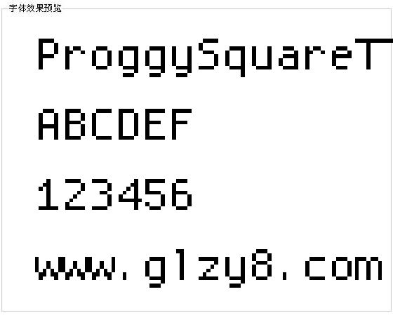 ProggySquareTT字体