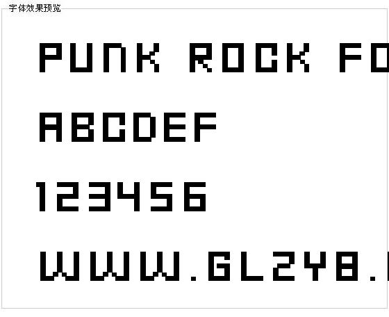 Punk Rock Font字体