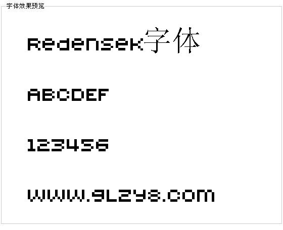 Redensek字体